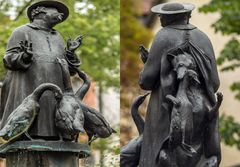 Der Gänsebrunnen in Regensburg