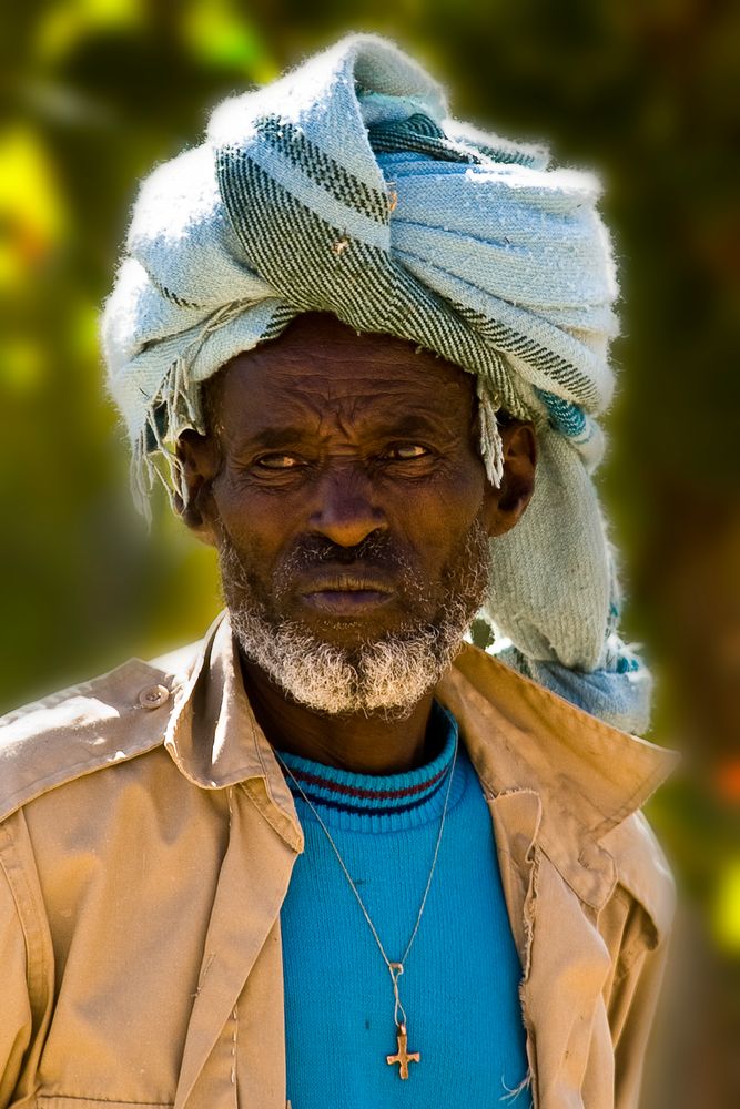 Der Gärtner vom Stelenpark in Axum / Äthiopien