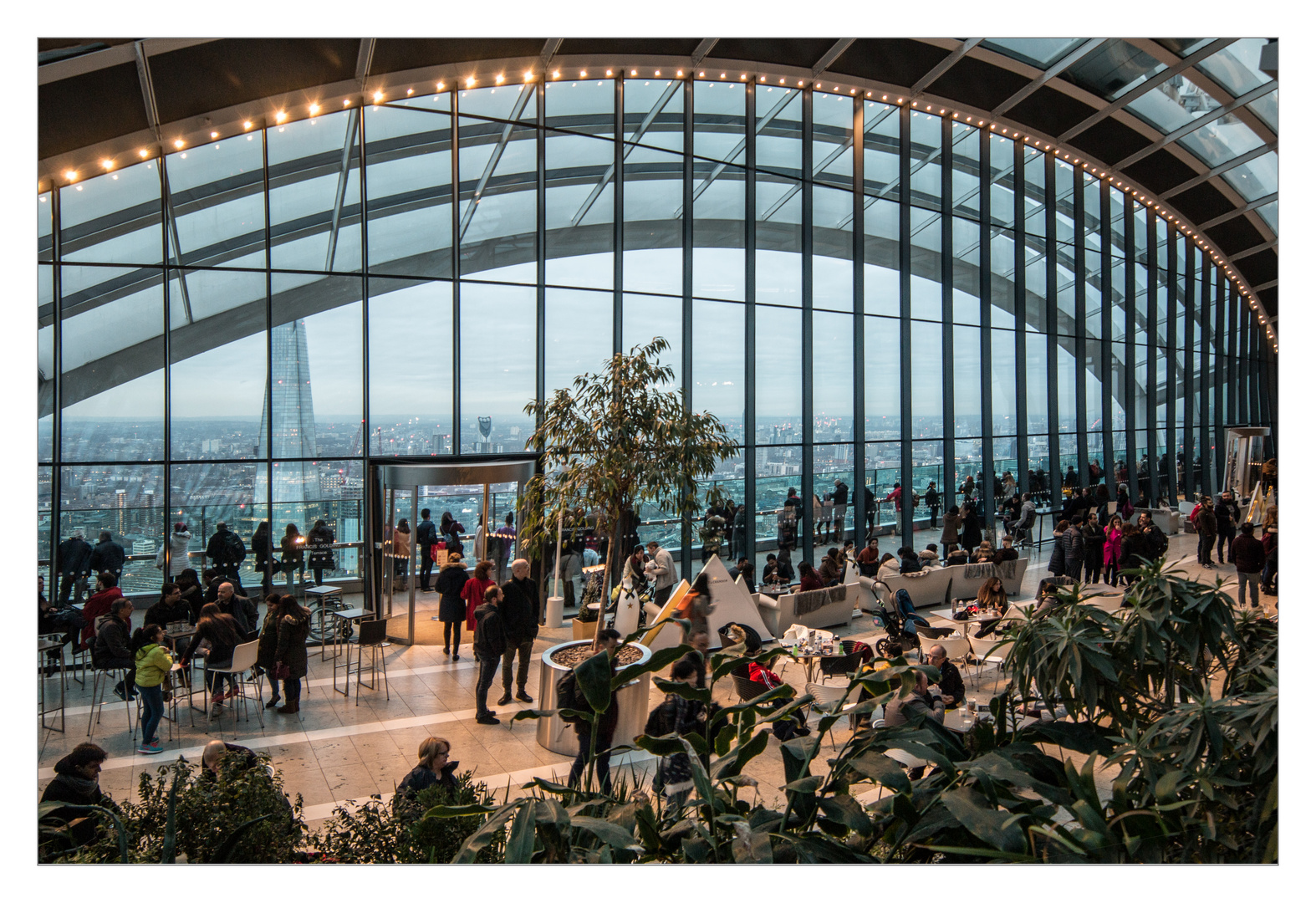 Der Garden mit der spektakulären Aussicht auf London