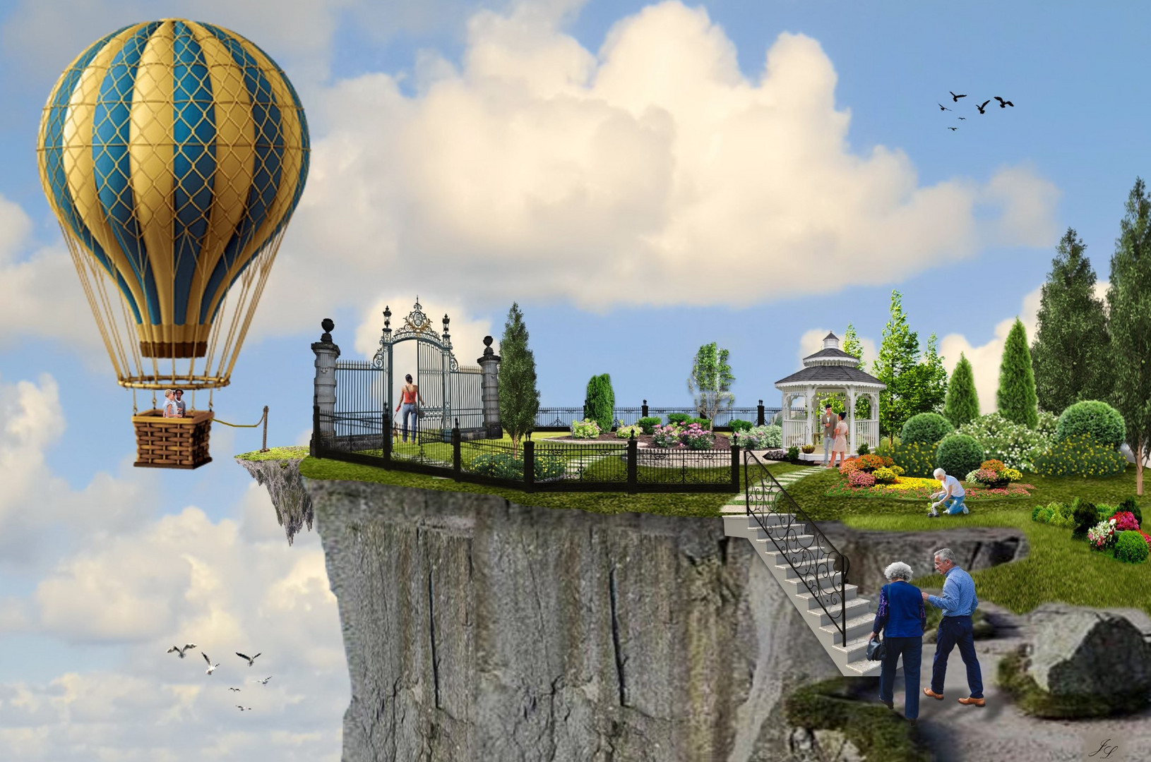 Der Garten am Ende der Welt Foto & Bild fotomontage, fantasy mystery