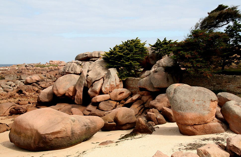 Der Garten aus Strandsicht.