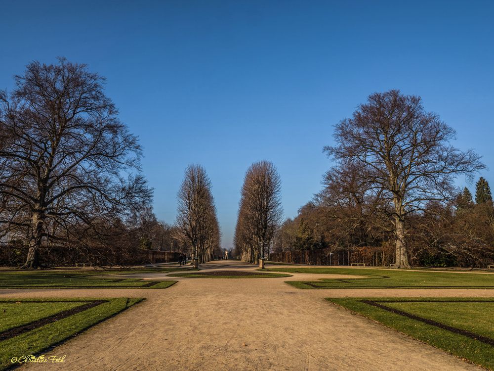 Der Garten von Schloss Pillnitz 