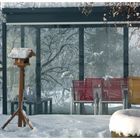 Der Gartenpavillon im Winter