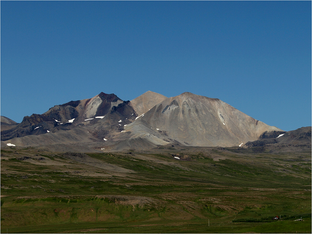 Der Gebirgszug der Ljósufjöll