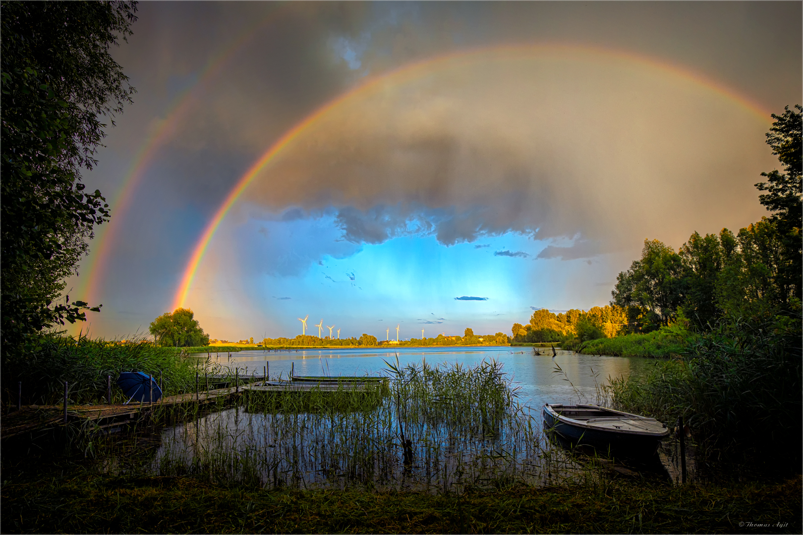 Der gebogene Regen...