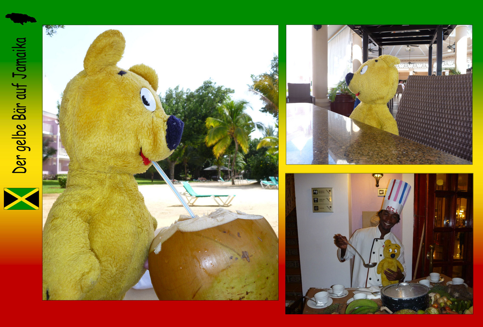 Der gelbe Bär auf Jamaika - Leckers Essen und Trinken