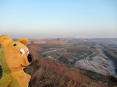 Der gelbe Bär bei Garzweiler