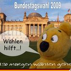 Der gelbe Bär empfiehlt - Wählen gehen nicht vergessen !!!