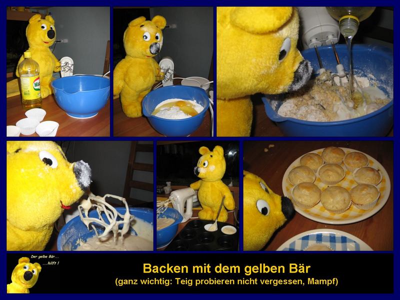 Der gelbe Bär hilft... Muffins backen