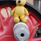 Der gelbe Bär im Dampflokwerk