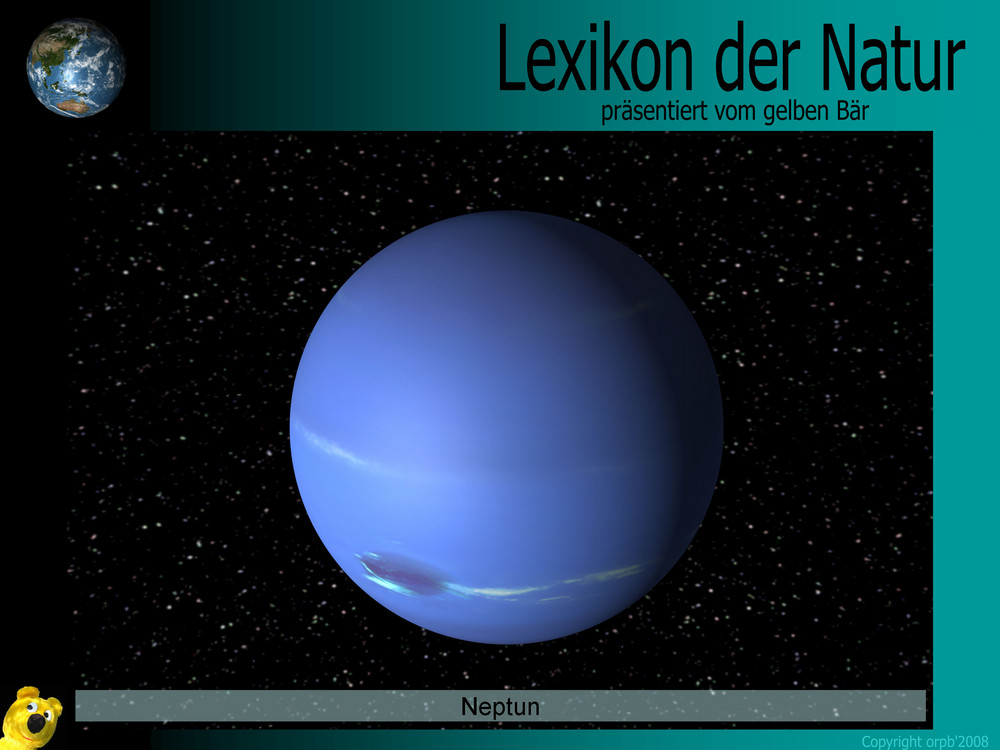 Der gelbe Bär Naturlexikon - Planeten - Neptun