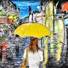 "Der" gelbe Regenschirm