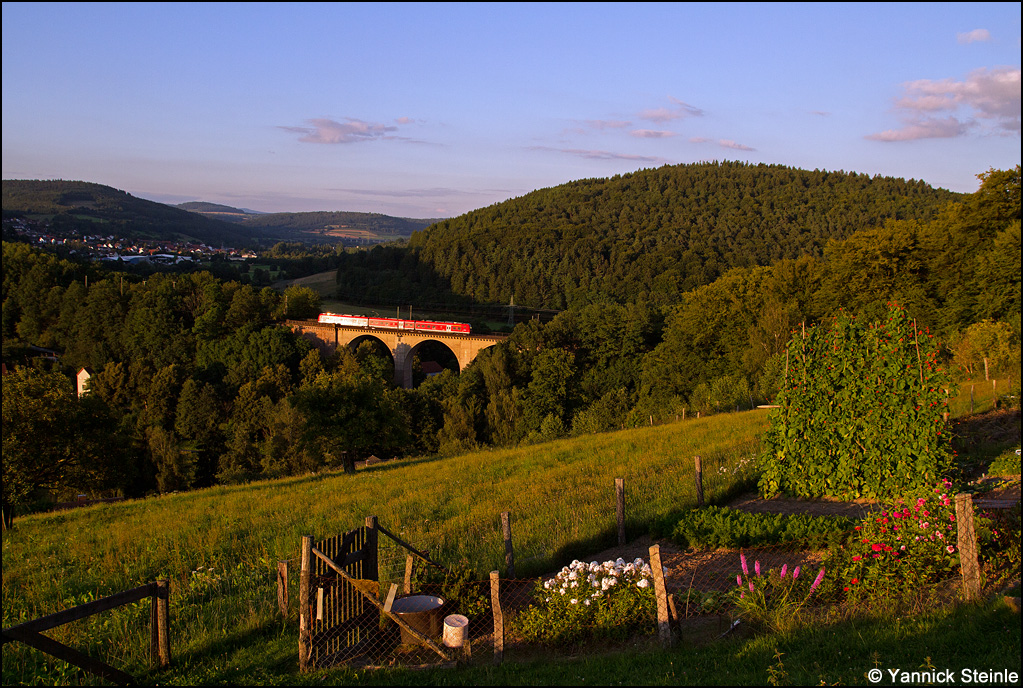 Der Gemüsegarten im Abendlicht