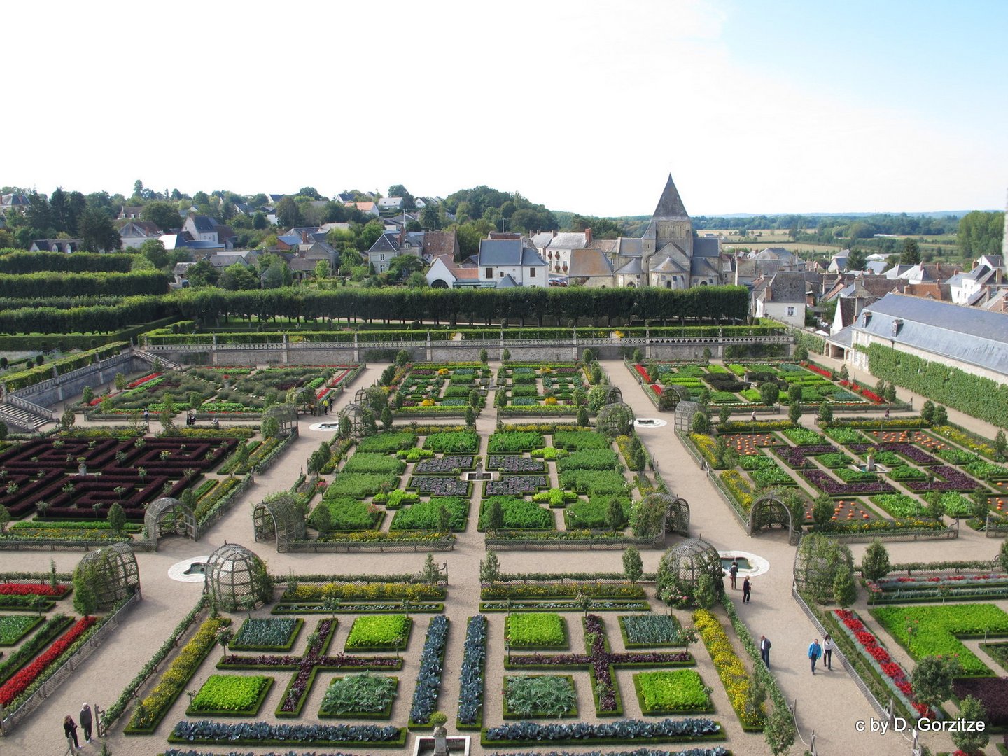 Der Gemüsegarten vom Chateau de Villandry !