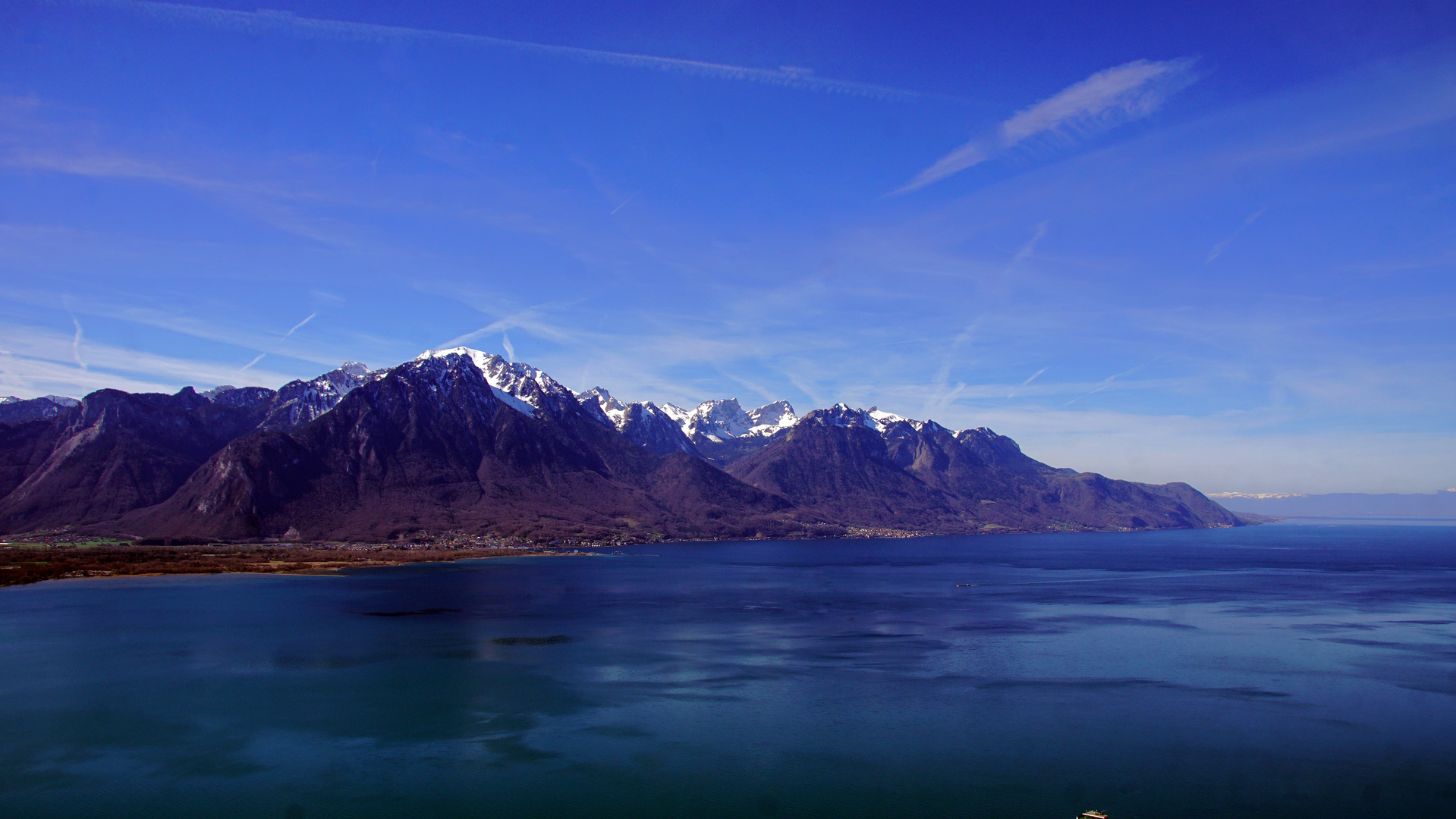 Der Genfer See bei Montreux