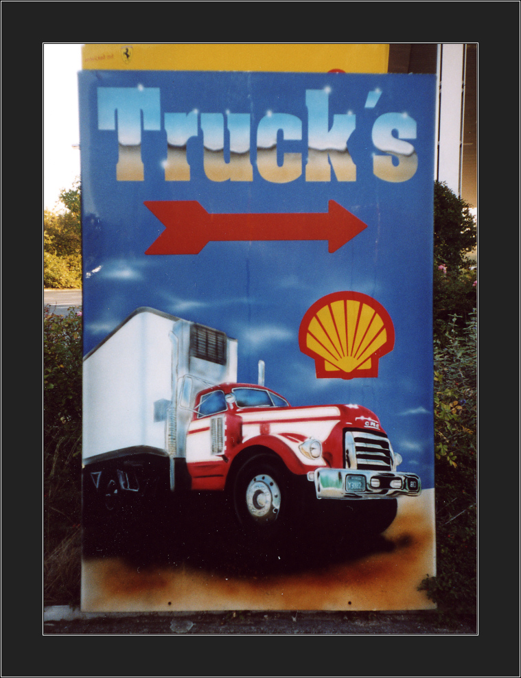 Der Genitiv eines Lastkraftwagens ist rechts. What Shell we do with the drunken Schildermaler?