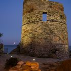 Der Genueserturm von Erbalunga im Vollmond