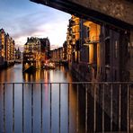 der "gerahmte" Hamburg Klassiker - das Wasserschloss in der Speicherstadt