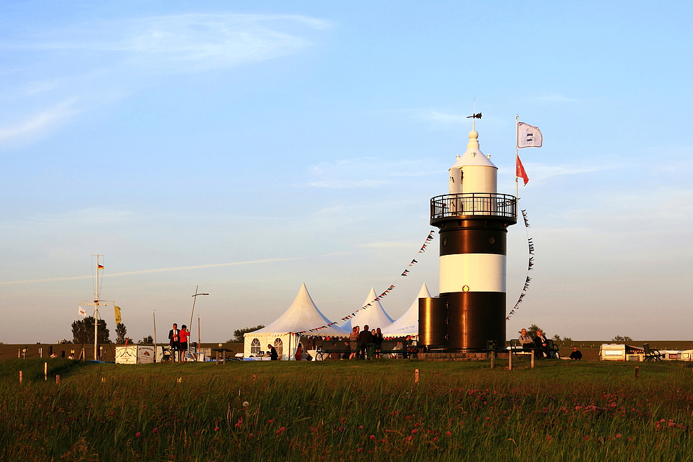 Der gesellige "Kleine Preuße" - Leuchtturm