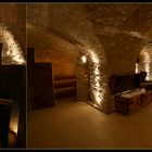 ....der Gewölbe-Sauna-Bereich im Hotel Burg Wernberg.....
