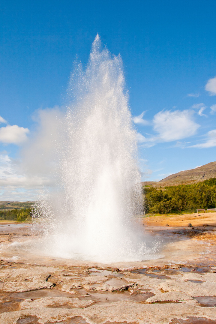 Der Geysir bricht aus!