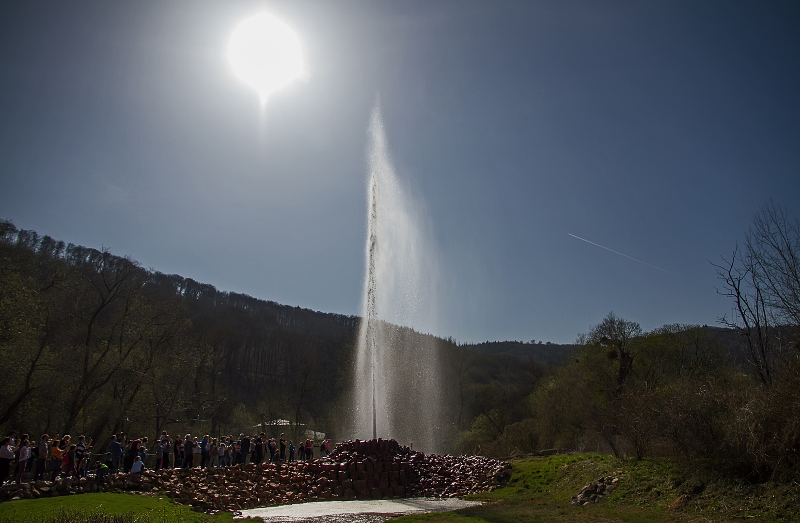 Der Geysir in Andernach