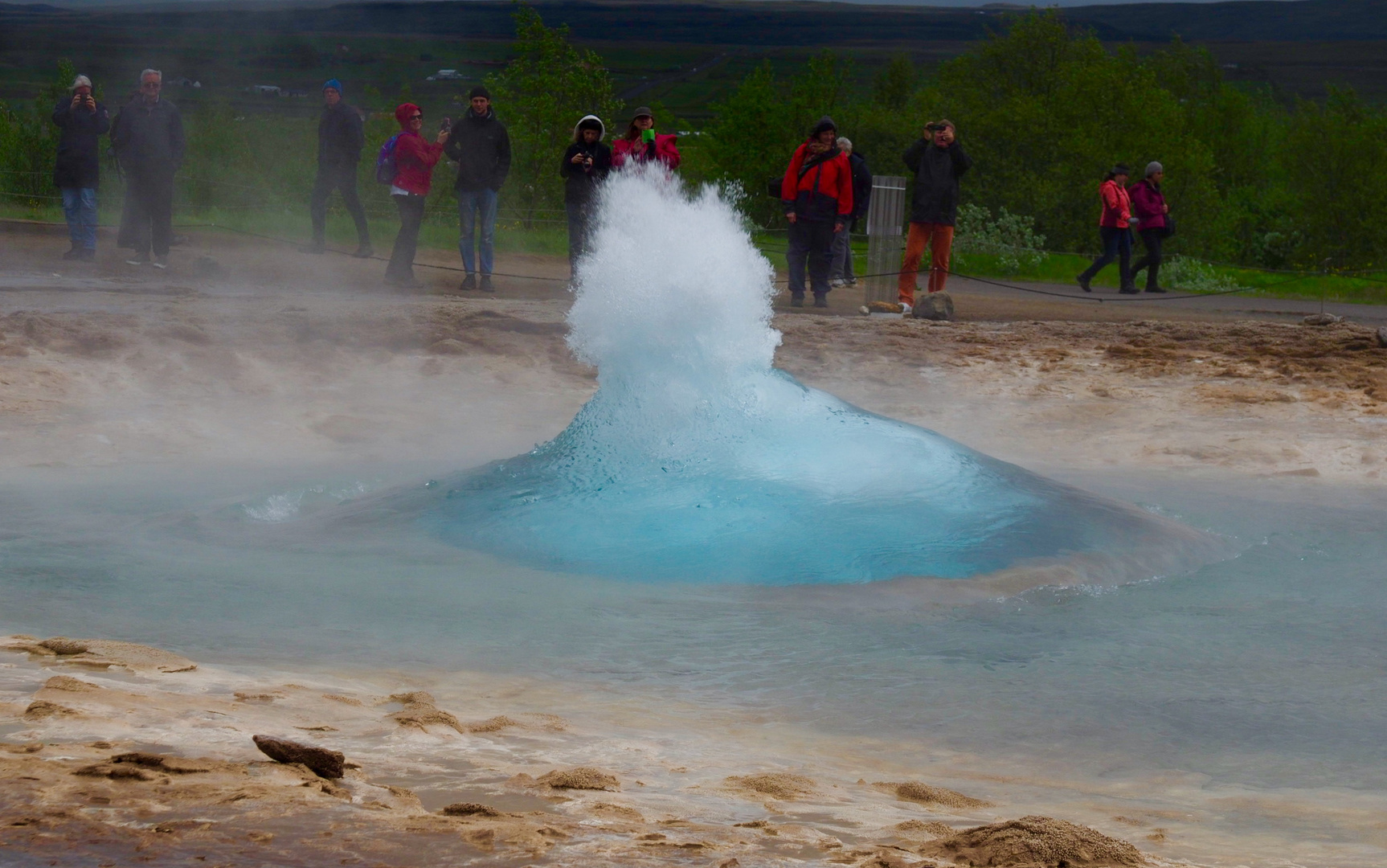 der Geysir kommt...