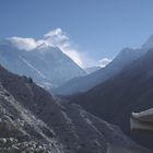 Der Gipfel aller Gipfel - Mt. Everest mit Jetstrem / Nepal 2009 (hinten links)