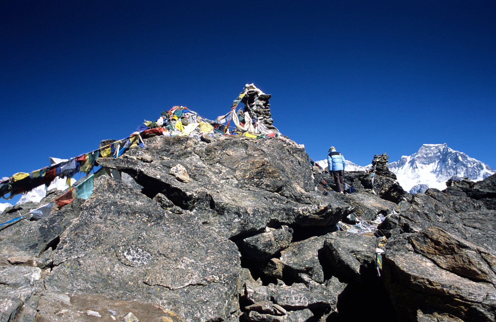 Der Gipfel des Gokyo Ri ist bald erreicht