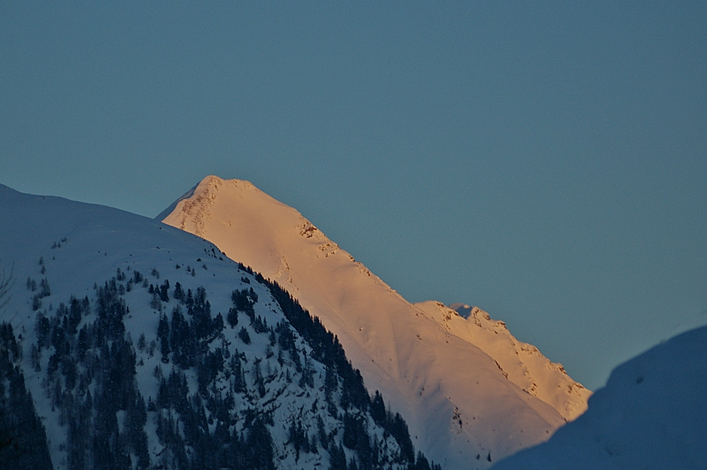 ....Der Glaserer 2434m im letzten Sonnenlicht....