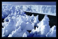 Der Gletscher des Kilimandscharo