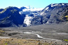 Der Gletscher Eyjafjallajökull nach dem Ausbruch des Vulkans im Jahr 2010 (Foto: 30.06.2012)