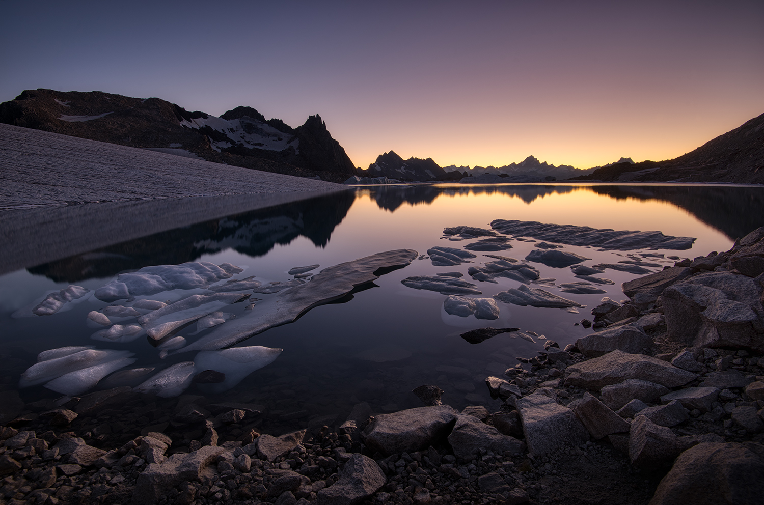 Der Gletschersee auf dem Gerenpass...