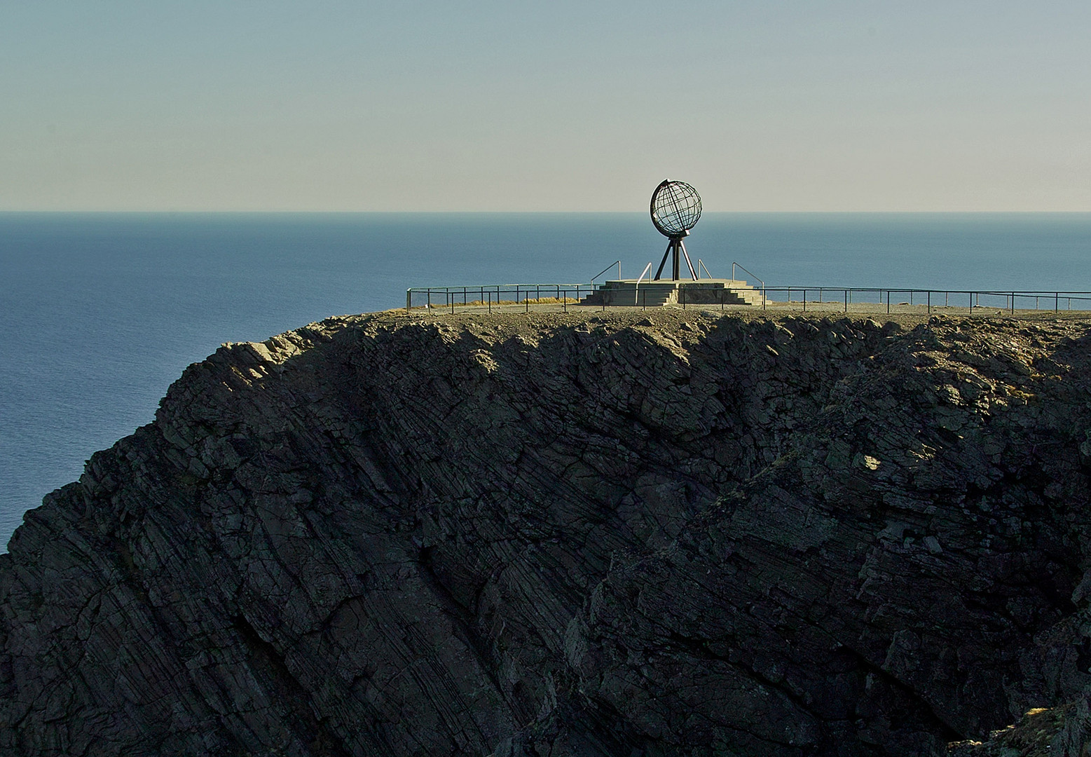 Der Globus am Nordkap