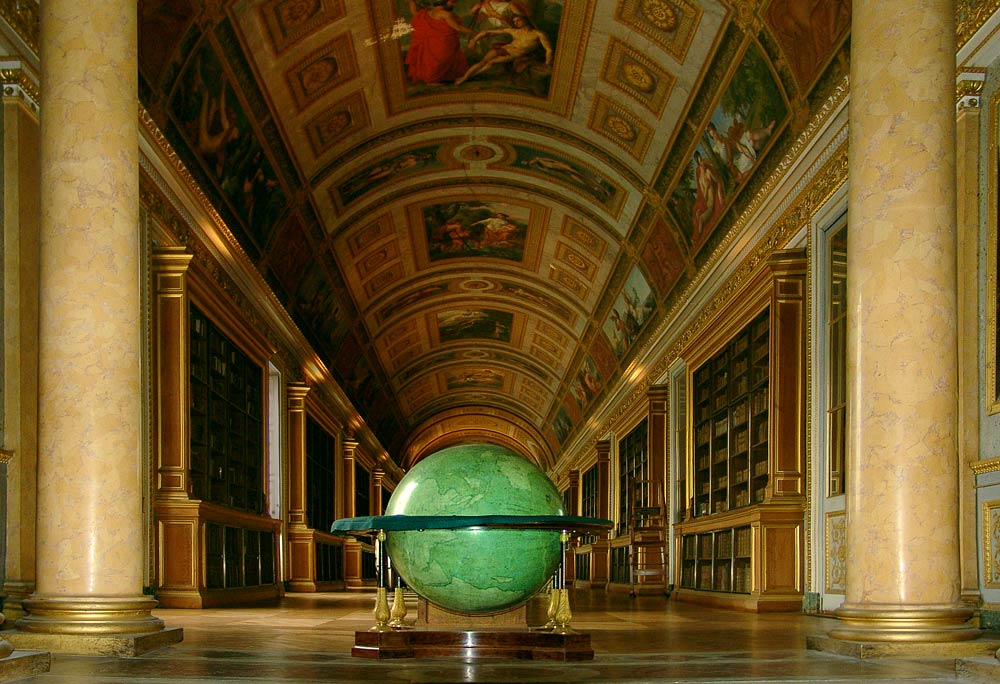 Der Globus des Napoleon - Bibliothek Schloss Fontainebleau