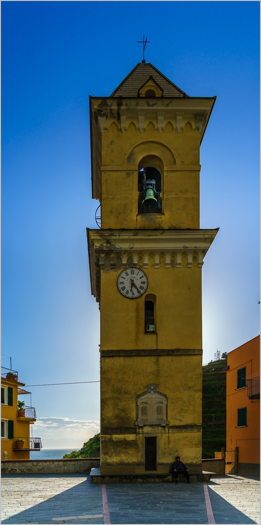 Der Glockenturm von Manarola