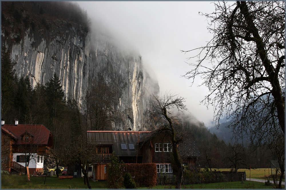 Der Gößlerwand in Nebel