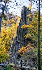 Der Goethefelsen im Bodetal