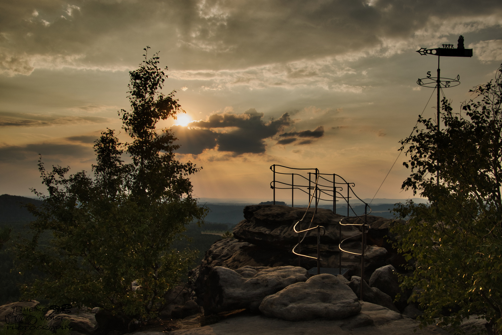 Der Gohrisch im Sonnenuntergang