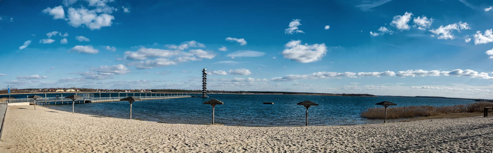 Der Goitzschesee bei Bitterfeld