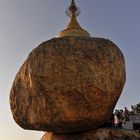 der Goldene Felsen vor Sonnenuntergang