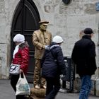 Der goldene Mann in Erfurt