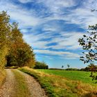 Der goldene Oktober auf dem Bergmannspfad bei Holzappel über der Lahn