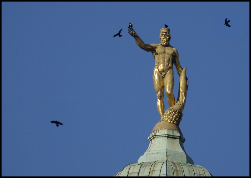 Der Goldene Rathausmann von Dresden