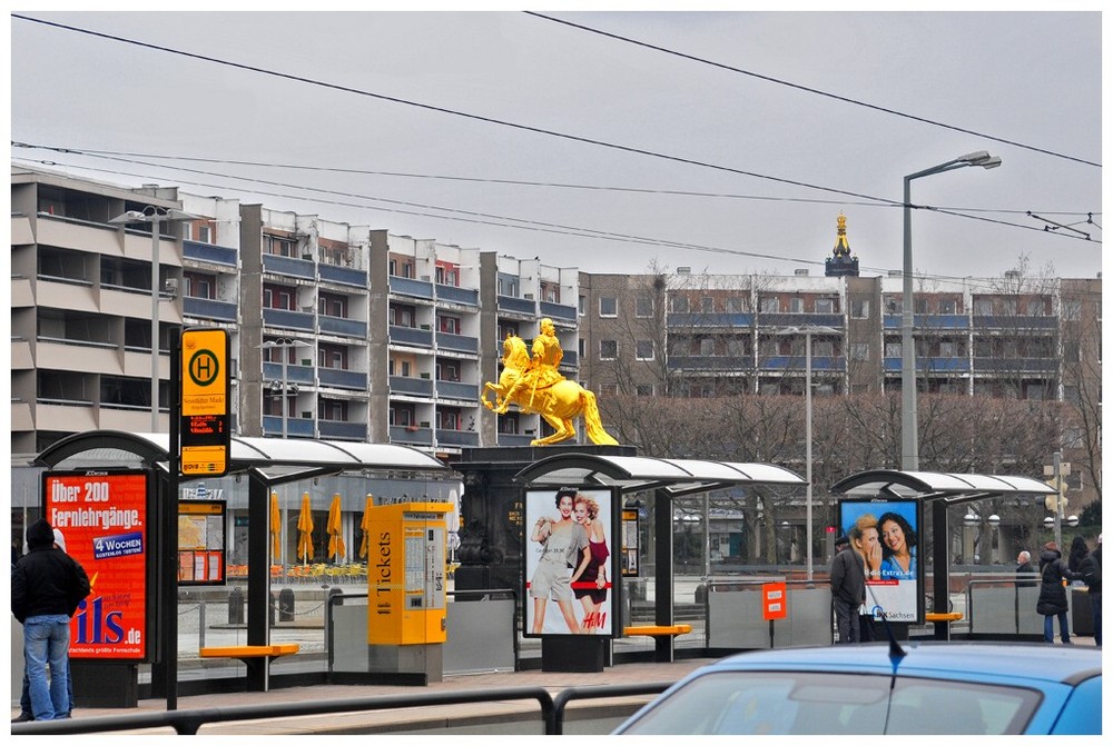 Der goldene Reiter August .Dresden.