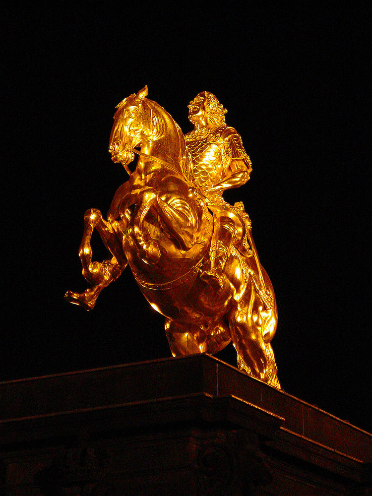 Der goldene Reiter in Dresden