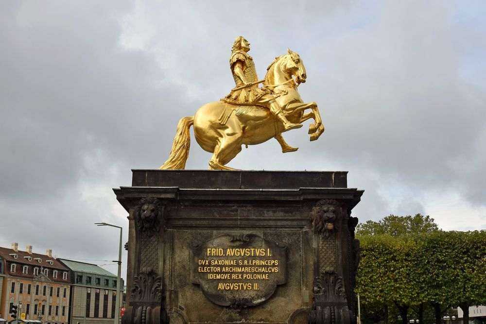 Der Goldene Reiter in Dresden-Neustadt