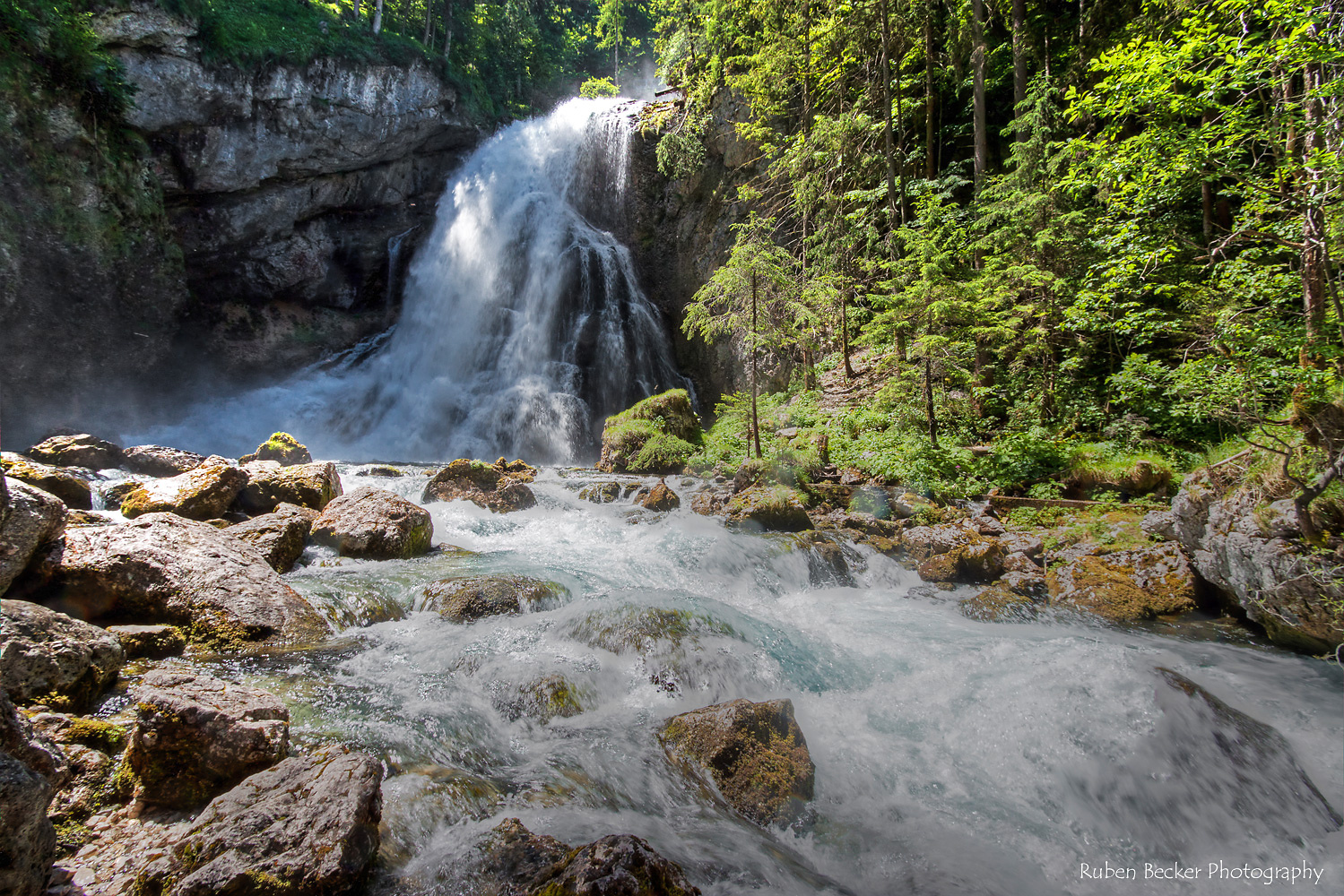 Der Gollinger Wasserfall