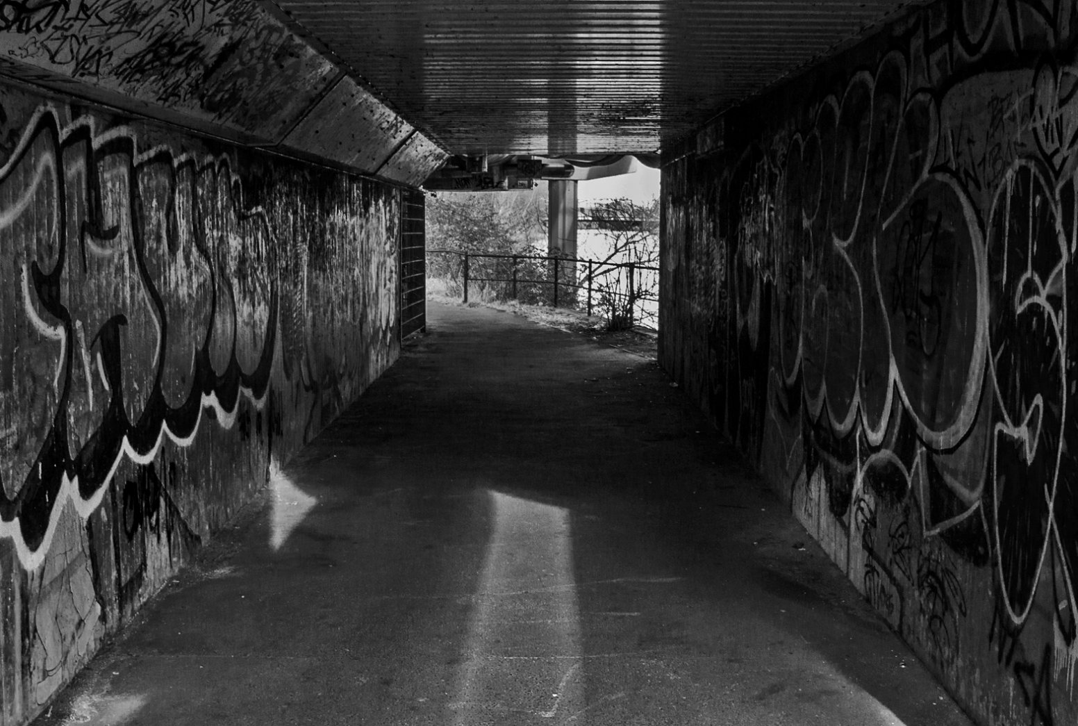 Der Graffiti - Tunnel