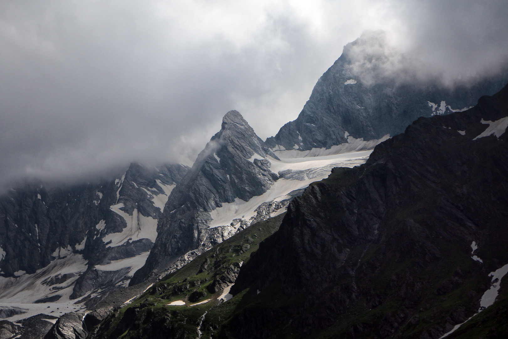 der Granatenferner an der Grenze zum Gurglertal